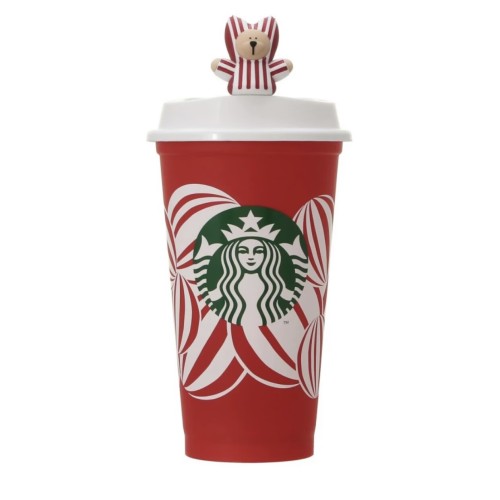 Starbucks 2024 Japan Christmas 16oz Plastic Cup with Topper