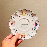 Starbucks 2024 China Christmas Cute Winter 10oz Mug with Coaster