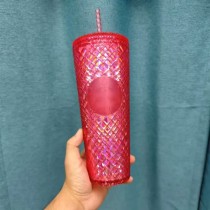 Starbucks 2024 HK Christmas Pink Jewel 24oz Tumbler