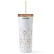 Starbucks 2024 China Winter Fireworks White 16oz SS Straw Tumbler with Sleeve