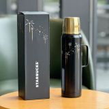 Starbucks 2024 China Winter Fireworks Gold and Black 35oz SS Tumbler