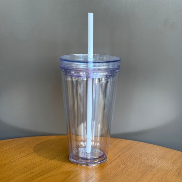 Starbucks 2021 Clear 16oz Sample Cup No Tag (No Pattern On the Cup Body)