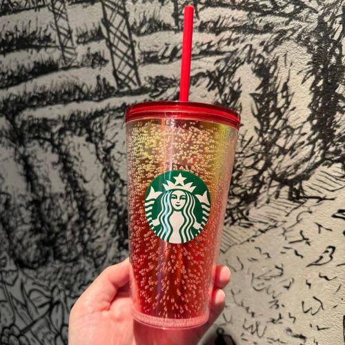 Minor Flaw No Tag Starbucks Red Bubble 16oz Tumbler