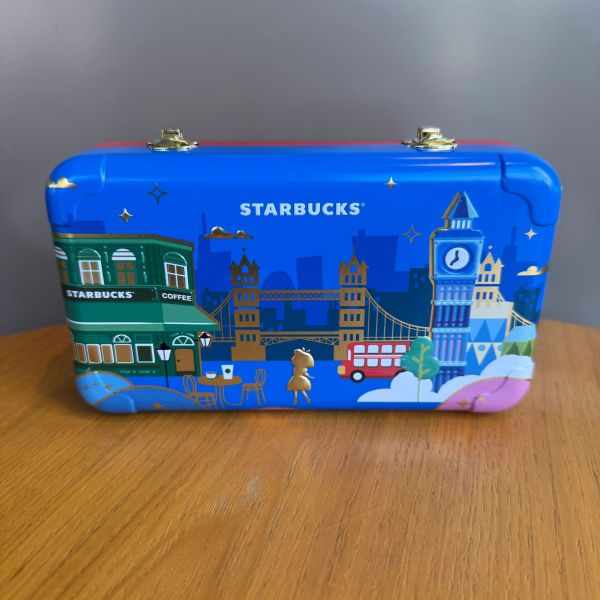 Starbucks 2024 Taiwan Christmas Metal Mini Suitcase ( no food inside)