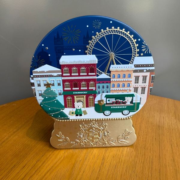 Starbucks 2024 Taiwan Christmas Metal Music Box ( no food inside)