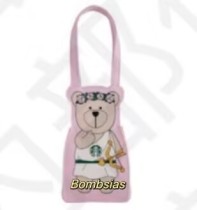 Starbucks 2025 Taiwan Valentine's Day Pink Bear Cupid Bottle Bag ship afer 15th Jan.