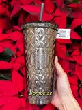 Starbucks 2024 Taiwan Christmas Metallic silver Dion 20oz SS Tumbler