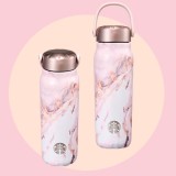 Starbucks 2024 Korea Christmas Pink Marvel 24oz SS Tumbler
