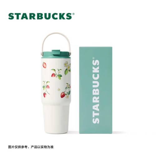 Starbucks 2024 China Winter Strawberry Rabbit 28oz SS Tumbler