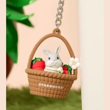 Starbucks 2024 China Winter Strawberry Rabbit 16oz SS Tumbler with Keychain