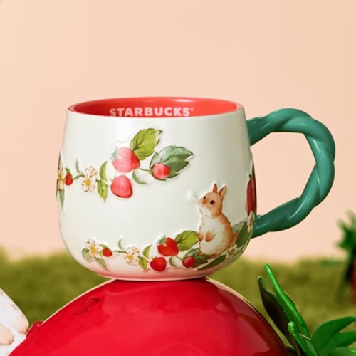 Starbucks 2024 China Winter Strawberry Rabbit 13oz Mug