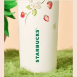 Starbucks 2024 China Winter Strawberry Rabbit 24oz SS Tumbler