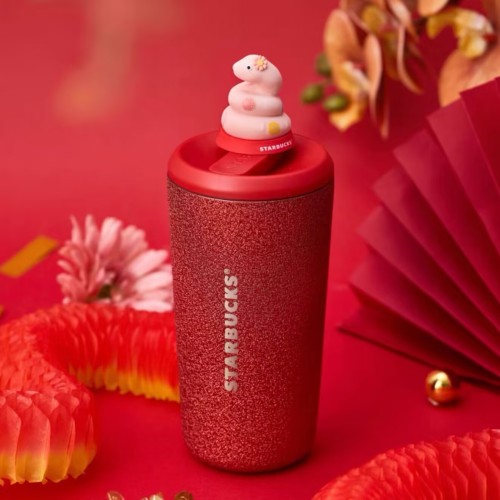 Starbucks 2025 China Year of Snake Red 16oz SS Tumbler ship after 31th Dec.