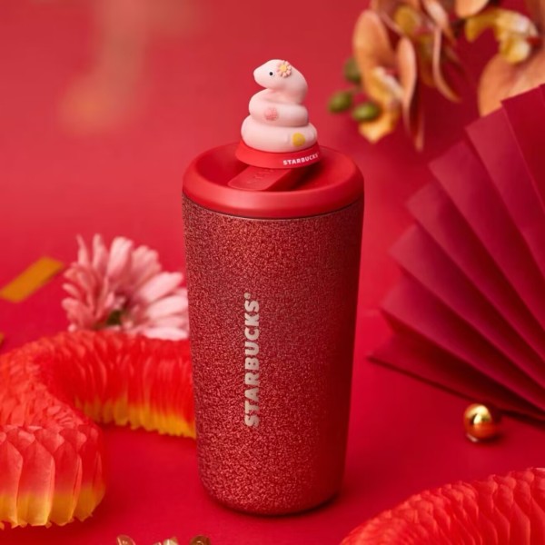 Starbucks 2025 China Year of Snake Red 16oz SS Tumbler ship after 31th Dec.