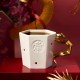 Starbucks 2025 China Year of Snake Elegant Gold Handle White 13oz Mug ship after 31th Dec.