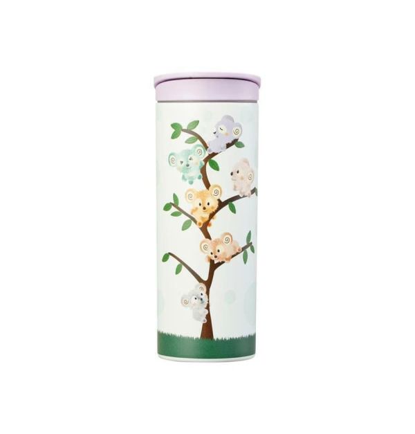 Starbucks 2024 Korea Christmas Purple Lid 12oz SS Tumbler