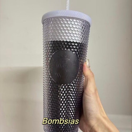 Starbucks 2024 Taiwan Winter Black and White Studded 24oz Venti Tumbler