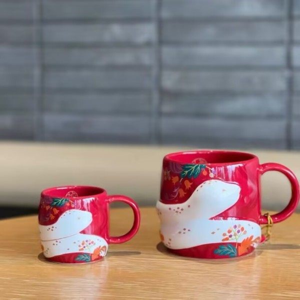 Starbucks 2025 China Year of Snake 12oz and 3oz Mug Set ship after 31th Dec.