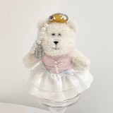 Starbucks 2024 China Princess Afternoon Tea Mini Bear Toy Keychain