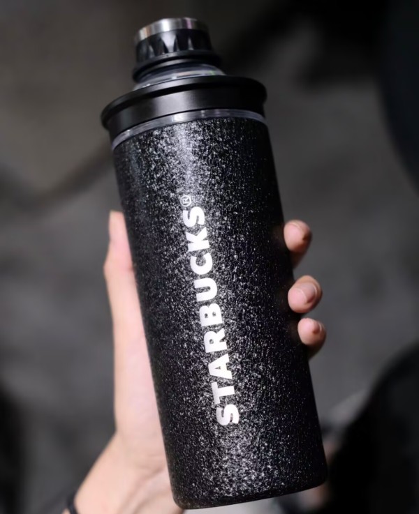 Starbucks 2024 China Black Silver Sports 20oz SS Tumbler
