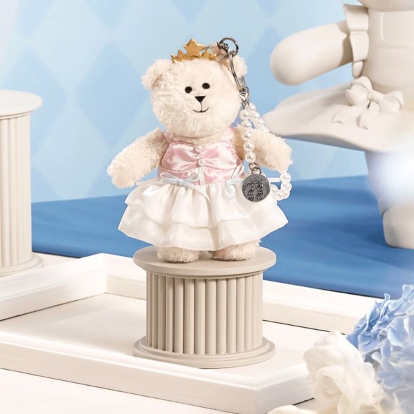 Starbucks 2024 China Princess Afternoon Tea Mini Bear Toy Keychain