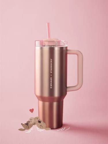 Starbucks x Stanley 2025 China Valentine's Day Pink 40oz SS Tumbler