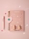 Starbucks 2025 China Valentine's Day Otter Pink Notebook with Pen Set ship after 17th Jan.