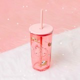 Starbucks 2025 HK Valentine's Day Heart Shape 16oz Glass Cup