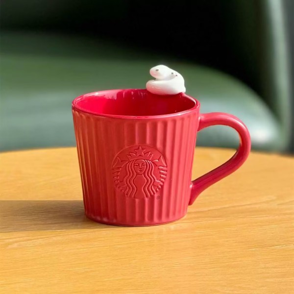 Starbucks 2025 China Year of Snake Cute Design Red 10oz Mug