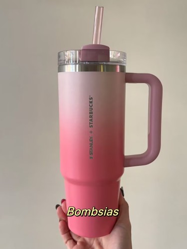Starbucks x Stanley 2025 Taiwan Valentine's Day Happy Pink 30oz SS Tumbler