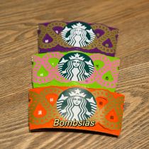 Starbucks 2025 China Year Of The Snake Green Purple Orange Paper Coffee Sleeve