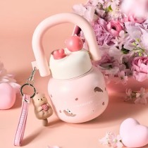 Starbucks 2025 China Valentine's Day ‌Heart Otter 22oz SS Tumbler with Keychain