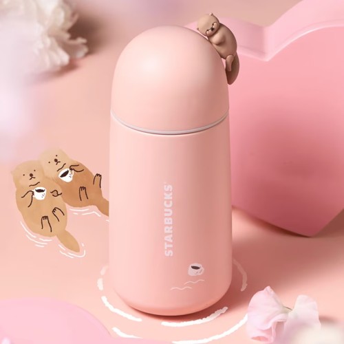 Starbucks 2025 China Valentine's Day Otter 15oz SS Tumbler