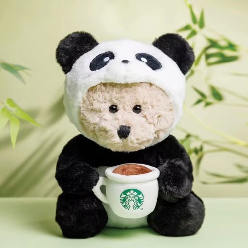 Starbucks 2025 HK Panda Bear Toy