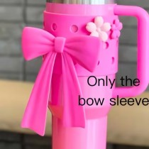 Pink Sakura Bow Sleeve for 40oz Tumbler ( no Tumbler)