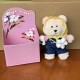 Starbucks 2025 China Spring Trip Mini Bear Toy keychain