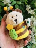 Starbucks 2025 China Bee Mini Bear Toy keychain