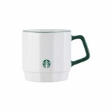 Starbucks 2025 China Simple Style Speckled Glaze White 12oz Mug