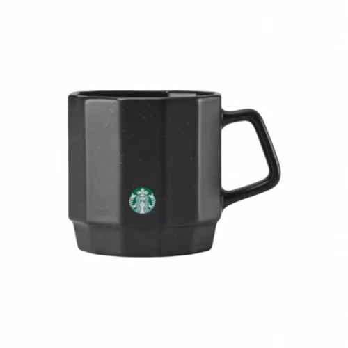 Starbucks 2025 China Simple Style Speckled Glaze Black 12oz Mug