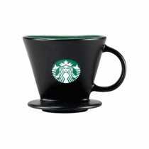 Starbucks 2025 China Simple Style Speckled Glaze Black Coffee Filter Cup