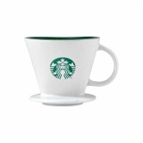 Starbucks 2025 China Simple Style Speckled Glaze White Coffee Filter Cup