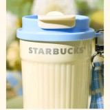 Starbucks 2025 China Cheese Butter 2 Drinking Mouth 16oz SS Tumbler