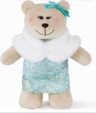 Starbucks 2025 China Cheongsam Bear Toy