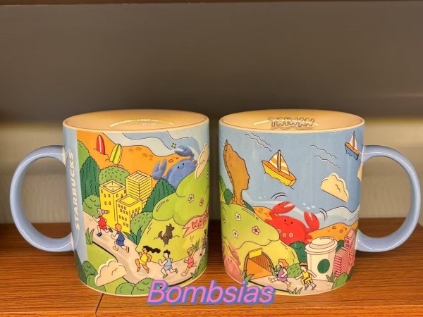 Starbucks 2025 Taiwan Wanli Store Seaside 16oz Mug