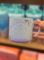 Starbucks 2025 Taiwan Dolphin Dance 12oz SS Desktop Cup
