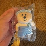 Starbucks Surfing Bear toy Keychain 