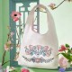 Starbucks 2025 China Spring Flower Pink Embroidery Hand Bag