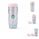 Starbucks 2025 China Spring Flower Pink 12oz DW Plastic Tumbler