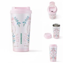 Starbucks 2025 China Spring Flower Pink 16oz SS Tumbler