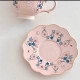 Starbucks 2025 China Spring Flower Pink 10oz Mug with Coaster